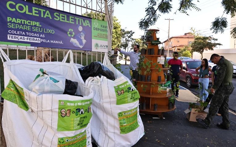 Dia Mundial do Meio Ambiente – Juvam de Cuiabá divulga ponto de coleta de resíduos e distribui mudas